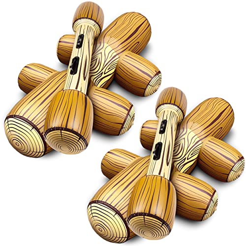 Upgraded Chuchik Inflatable Battle Logs - Joust Game Raft Pool Floats for Adults & Kids - Ages 4-8, 8-12