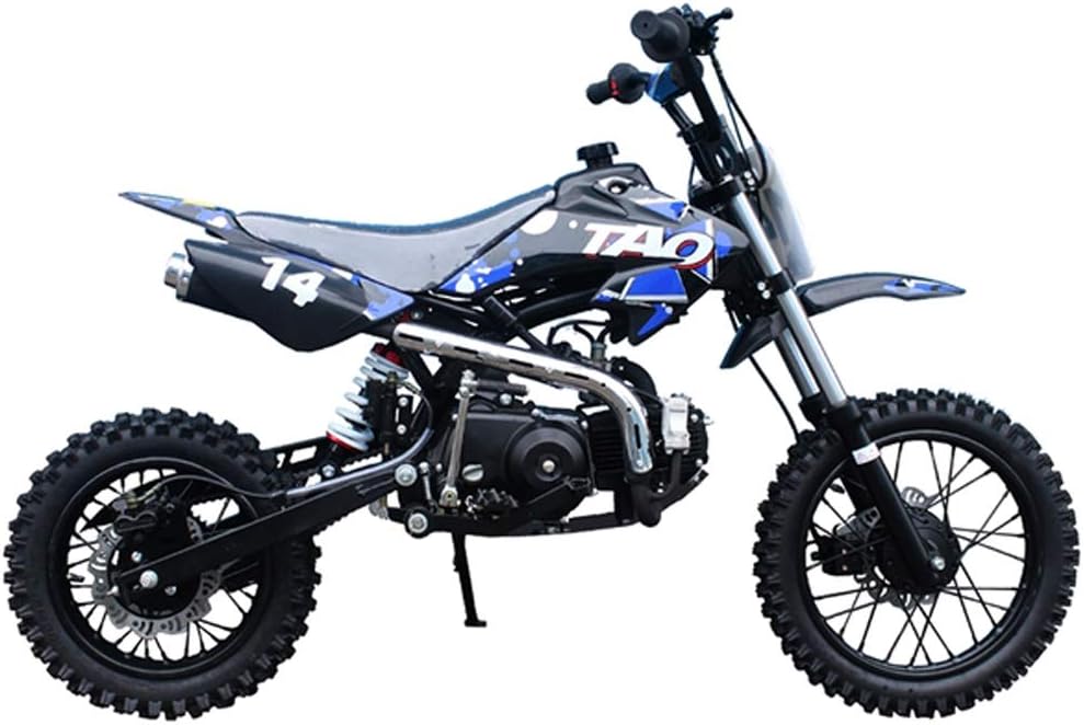 X-Pro 110cc Dirt Bike Pit Kids Pitbike 110 with Gloves, Goggle and Handgrip (Black)