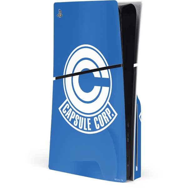 Skinit Decal Gaming Skin Compatible with PS5 Slim Disk Console - Officially Licensed Dragon Ball Z Goku Iconic Kanji Symbol Design