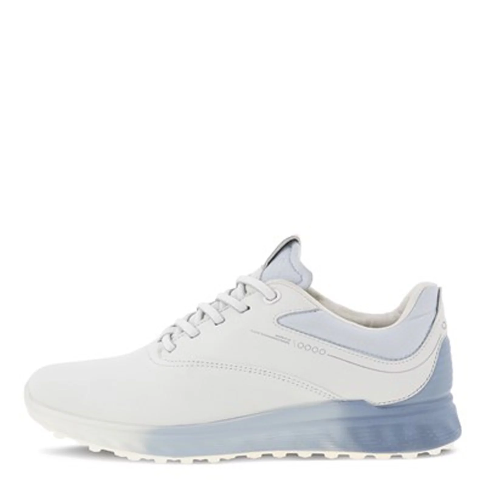 Ecco Women's Golf S-Three Shoe in White Dusty Blue Air