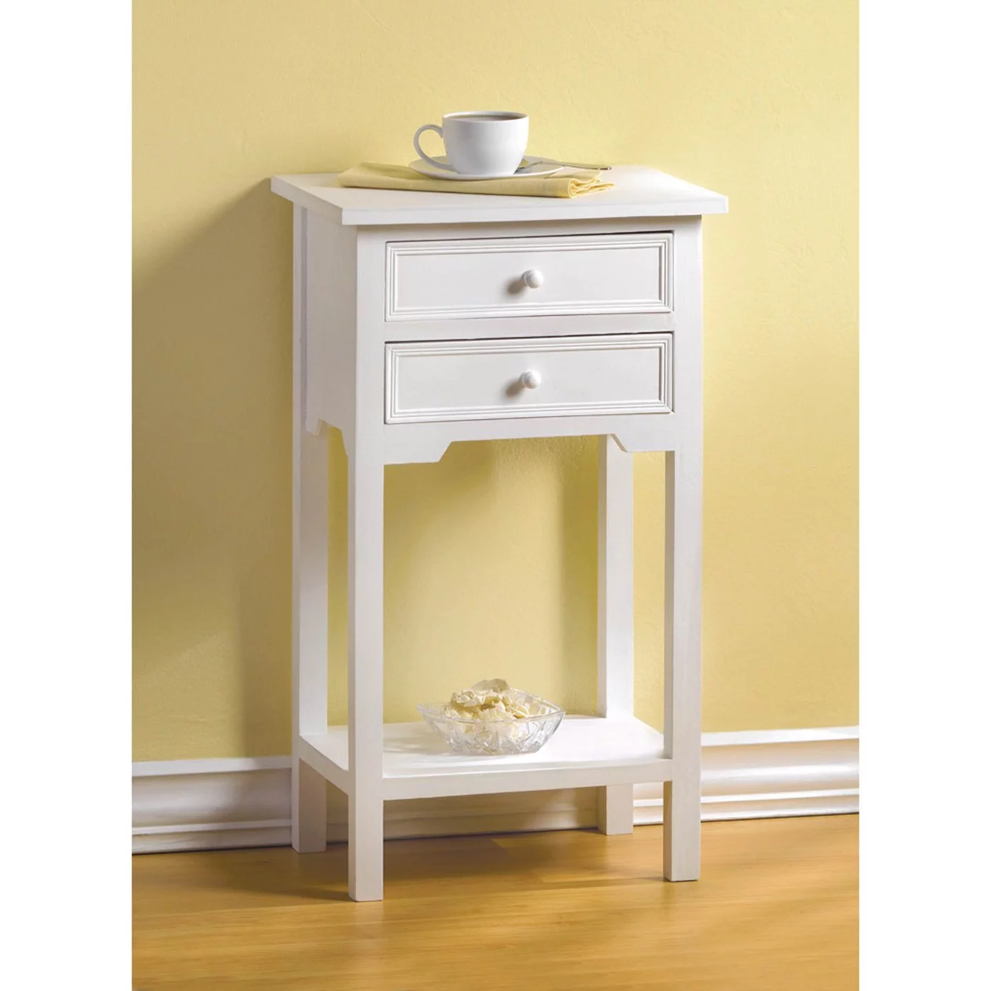 Accent Plus Classic Side Table - White