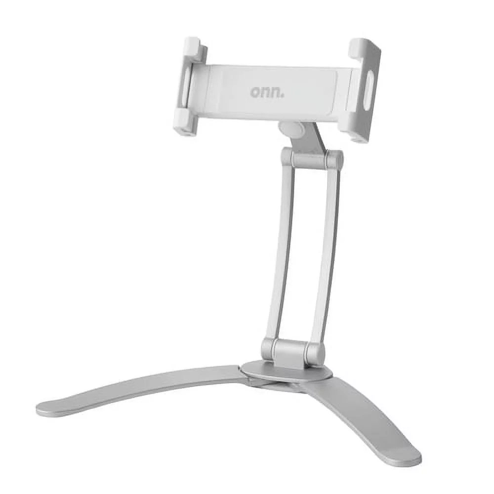onn. 2-in-1 Tablet Stand Holds Most Devices with 5.5''-12.9'' Screens, Rotates up to 360º
