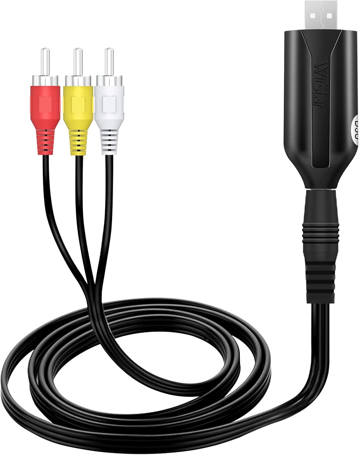 USB 2.0 AV RCA Easy Cap Video Audio Capture Card Device Adapter Video Grabber One Touch VHS VCR TV to DVD Converter Converter, Transfer VHS Home Videos to Mac OS PC Windows 7 8 10 XP 20000