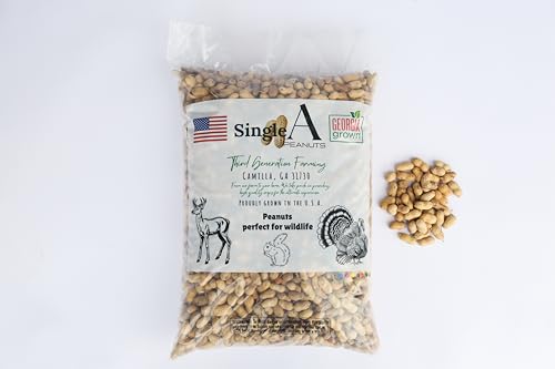 Single A Peanuts: 9 lbs dried, in-shell premium peanuts- perfect for wildlife!