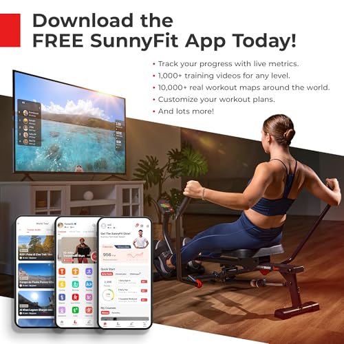 Sunny Health & Fitness 2-in-1 Premium Power Stepper with Resistance Bands, Low-Impact Cardio, Space-Saving, Height-Adjustable, with Enhanced Bluetooth Connectivity with Free SunnyFit App