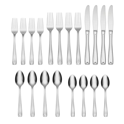 Oneida T837045A Lincoln 45-Piece Flatware Set, Service for 8 Silver