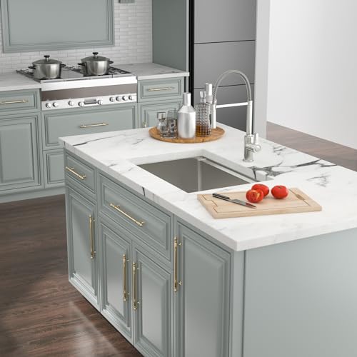 Kichae 12“ Deep Laundry Sink Undermount - 24 Inch Black Undermount Utility Sink Stainless Steel Single Bowl Under Counter Handmade Laundry Utility Room Basin