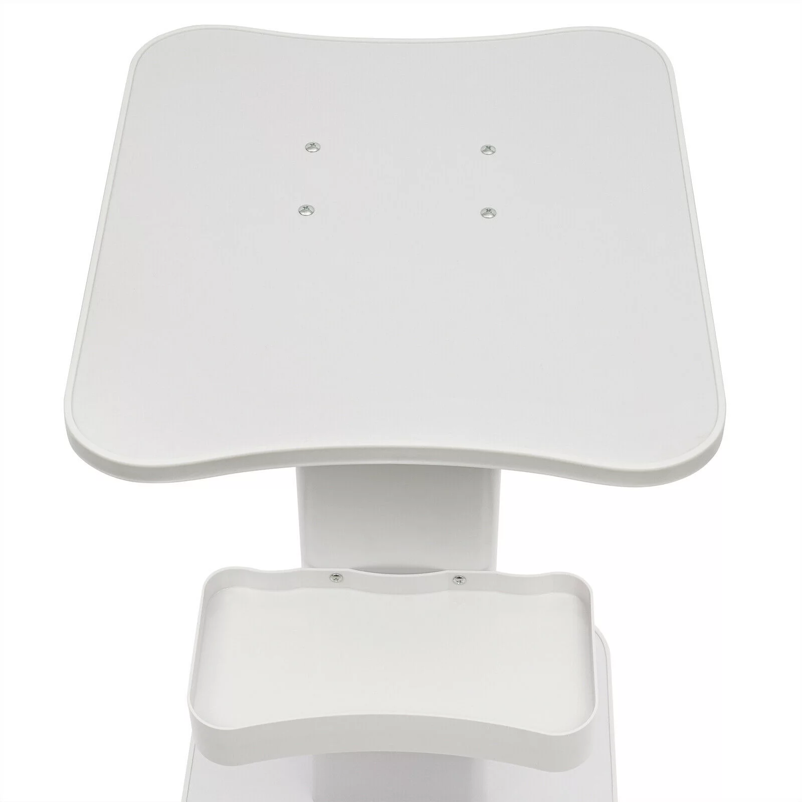 Beauty Cart,Salon Roller Trolley Cart Stand Beauty Instrument Tray Rolling Cart with Wheel,Load 132lbs,Aluminum (