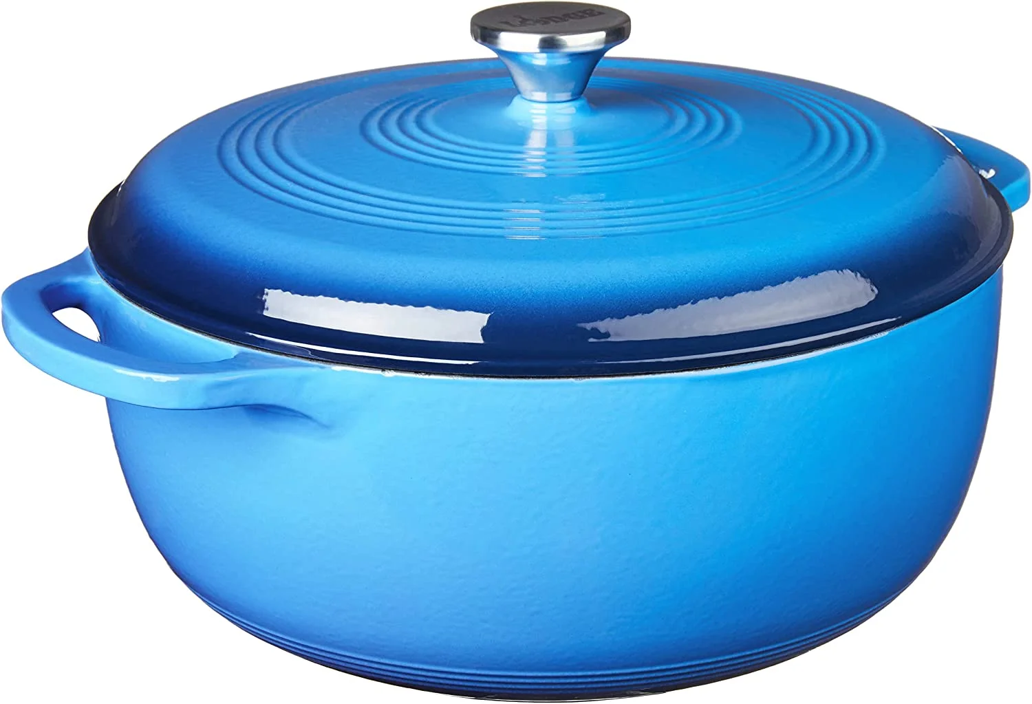 YINCHEN 7.5 Quart Enameled Cast Iron Dutch Oven with Lid – Dual Handles – Oven Safe up to 500° F or on Stovetop - Use to Marinate, Cook, Bake, Refrigerate and Serve – Caribbean Blue