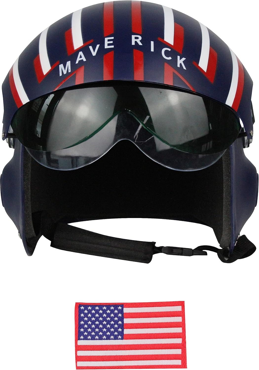 Deluxe Navy Blue Maverick Pilot Helmet