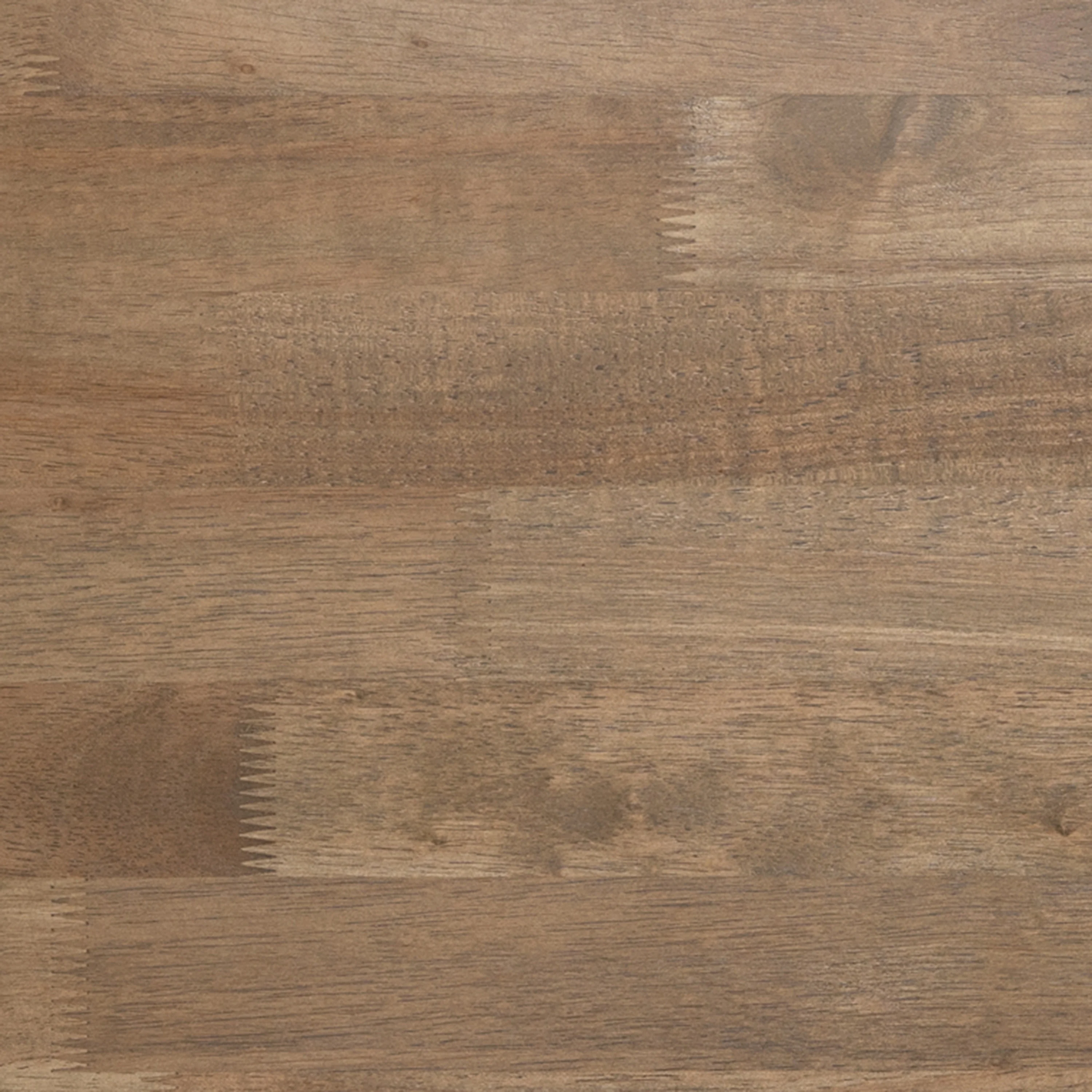 BizChair Solid Wood Farmhouse Coffee Table, Trestle Style Accent Table in Rustic Brown