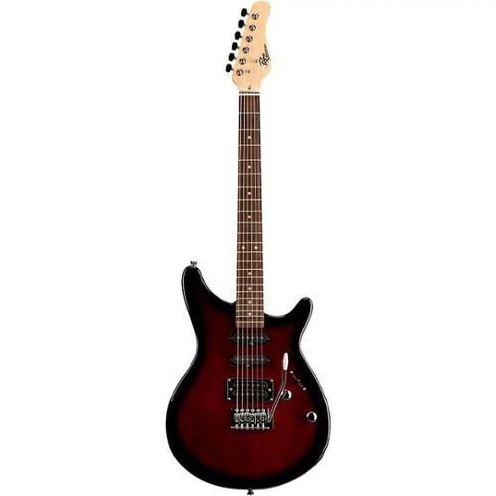 Rogue RR100 Rocketeer Electric Guitar, Wine Burst