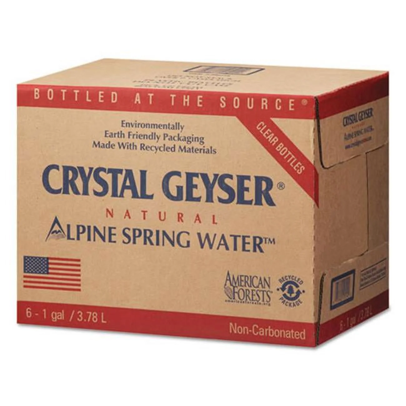 Crystal  1 gal Natural Spring Water, Pack of 48