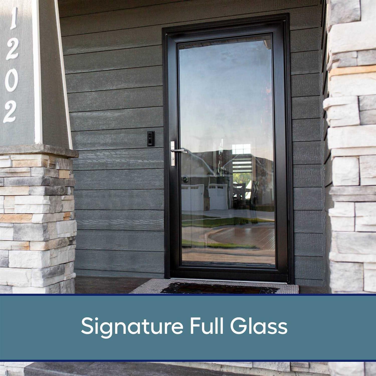 LARSON Signature Selection 36-in x 81 Full-view Interchangeable Screen Aluminum Storm Door Handle