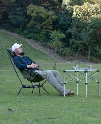 iClimb Ultralight Compact Camping Folding Beach Chair with Anti-Sinking Large Feet