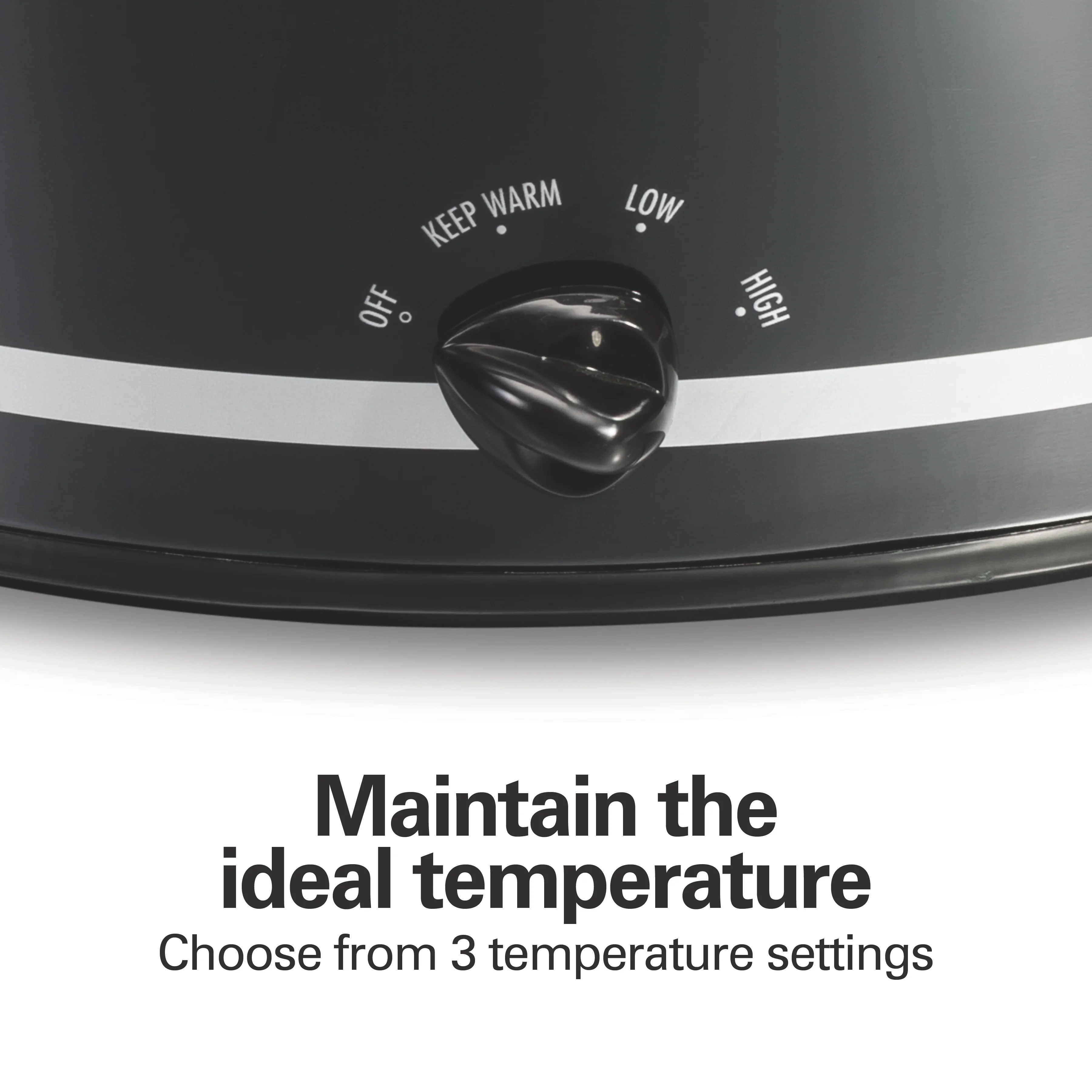 Hamilton Beach Slow Cooker, 8 Quart Capacity, Extra-Large, Serves 10+, Removable Crock, Black, 33185