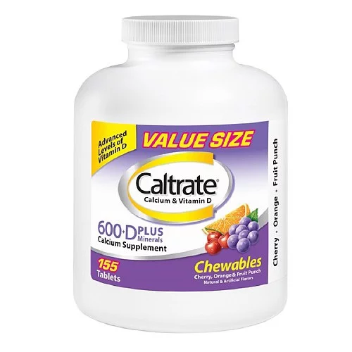 Caltrate Calcium And Vitamin D Plus Minerals 600+D Chewables - 155 Ea, 3 Pack