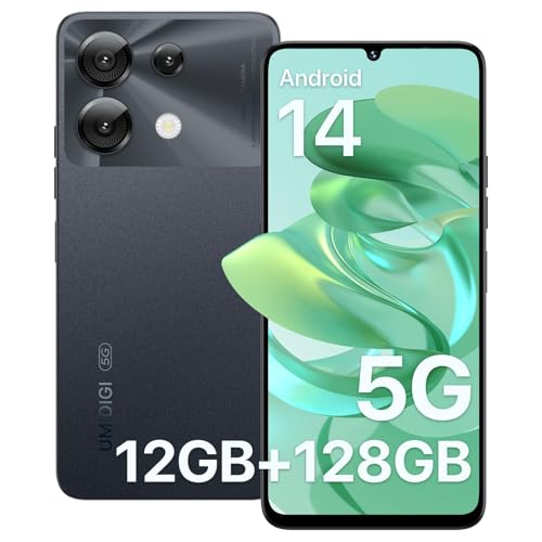 UMIDIGI G9 5G Cell Phone, Android 14 Unlocked Phones, 12(6+6) GB +128GB/1TB TF Expand, 5G Dual SIM, 50MP Camera, 6.75