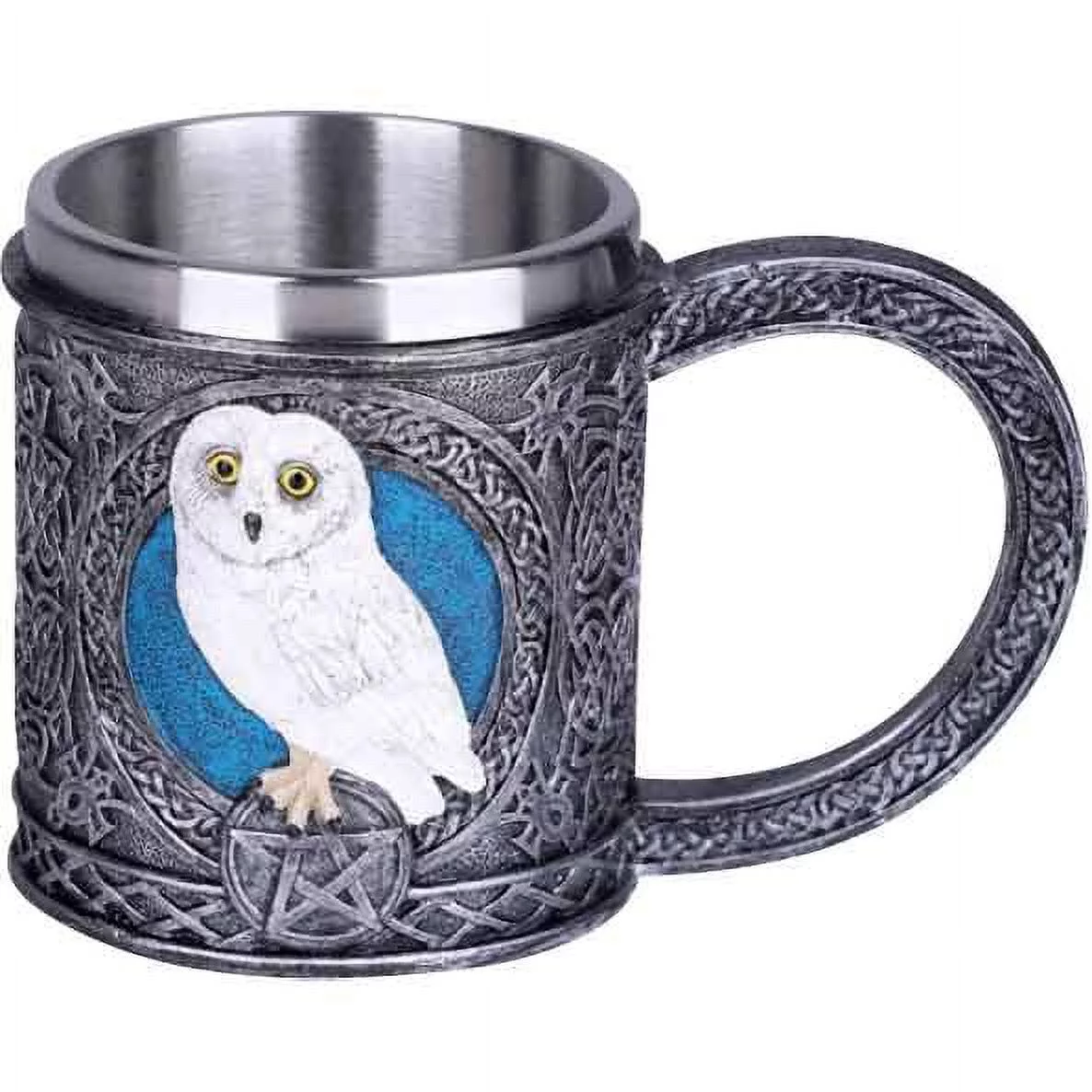 Snowy Owl Tankard | Steel by Medieval Collectibles