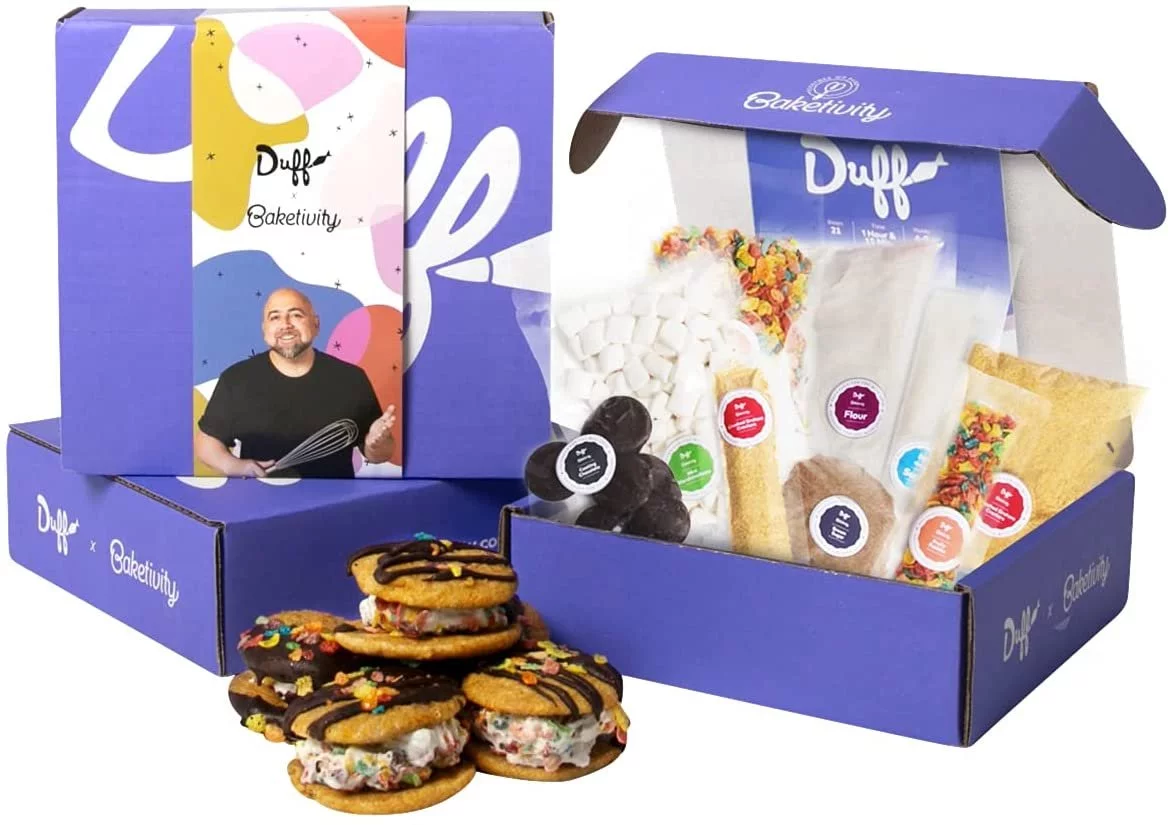 Duff Goldman DIY Baking Set for Kids by Baketivity - Bake Delicious Smores Sandwich Cookies with Pre-Measured Ingredients. Best Family Fun Activity, Great Gift for Girls, Boys, Teens, and Adults.