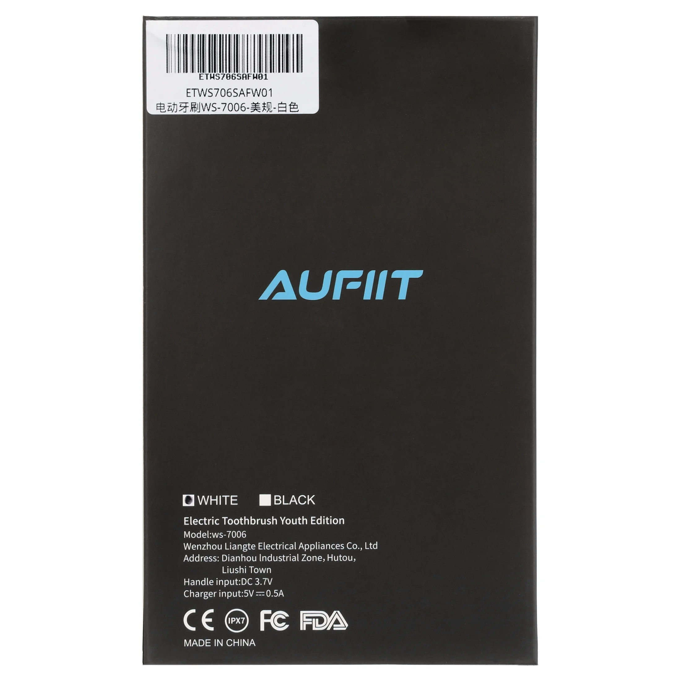 Electric Toothbrush with 8 Brush Heads, Rechargeable Power with 5 Modes & Smart Timer（White）