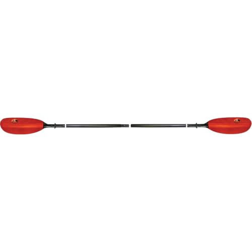 ADVANCED ELEMENTS 4-Part Fiberglass Kayak Paddle, Black/Red