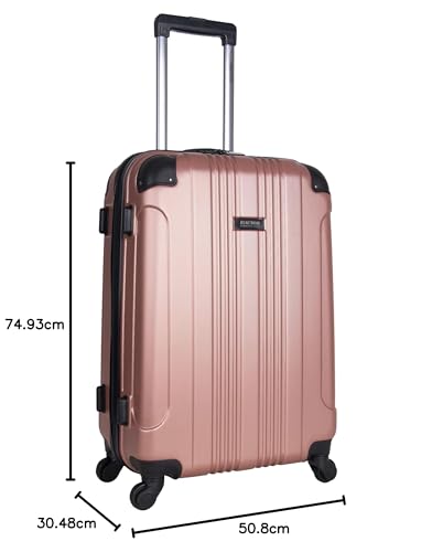 Kenneth Cole REACTION Out of Bounds Lightweight Hardshell 4-Wheel Spinner Luggage, Cobalt Blue, 20-Inch Carry On