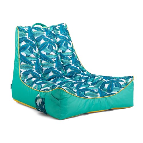 Big Joe Captain's Float No Inflation Needed Pool Lounger, Double Sided Mesh, Quick Draining Fabric