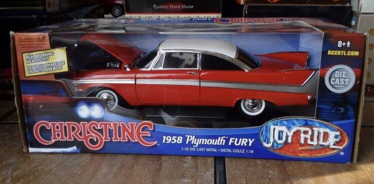 Ertl Joyride Christine 1958 Plymouth Fury Movie Model 1:18 Scale Diecast Car