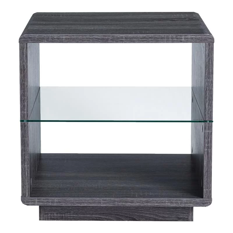 Furniture of America Celma Wood 3-Piece Coffee Table Set in Distressed Gray