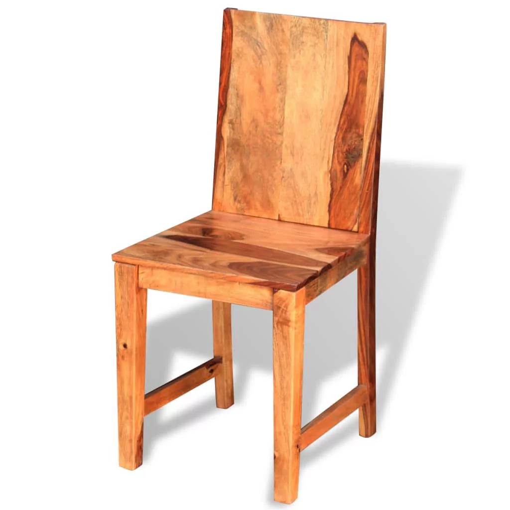 Aibecy Dining Chairs 4 pcs Solid Sheesham Wood