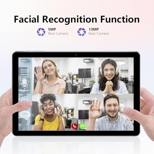 10.1 Inch Android 13 Tablet with SIM Card Slot 4G LTE Calling,12GB+512GB, 8000mAh Battery, Dual Camera, Bluetooth/WiFi, Bundle with Case, Keyboard, Mouse & Stylus (Pink)