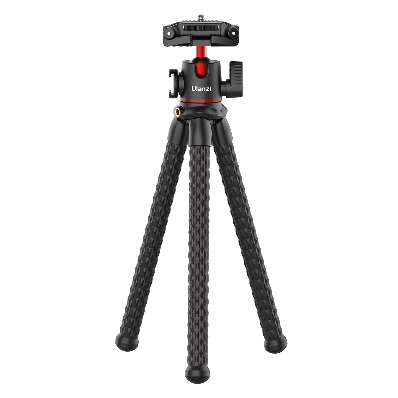 ULANZI MT-33 Multifunctional Flexible Mini Octopus Tripod with Cold Shoe Mount 360° Rotatable Panoramic Ball Head Quick Release Plate Max. 2KG Load Bearing for Smartphone Camera Live Streami