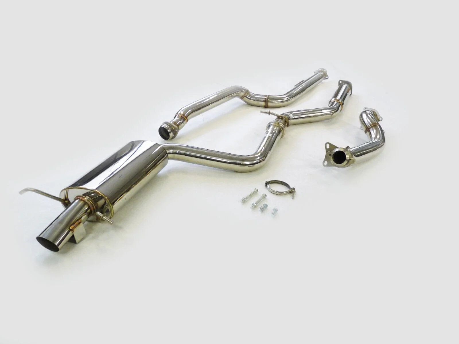 S/S Catback Exhaust Fitment For 12 to 15 Mercedes Benz C250 W204 Chassis, 08 to 14 Sedan By OBX