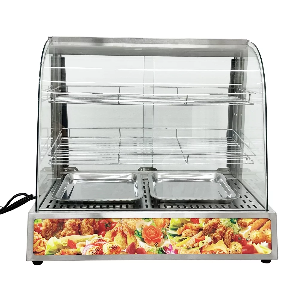 PreAsion 3 Layer Electric Heating Food Warmer Cabinet Showcase