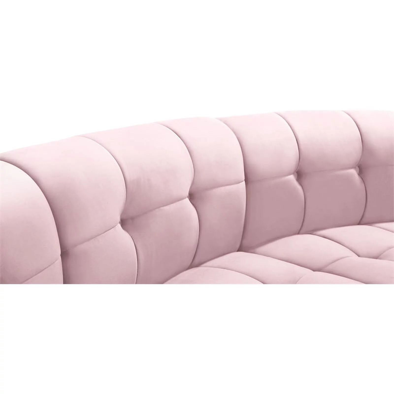 Meridian Furniture Limitless Pink Velvet Modular 5 Piece Sectional