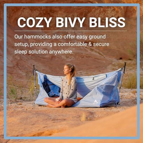 Haven Tents Lay Flat Hammock Tent - Waterproof Tent & Camping Hammock with Mosquito Net - Includes Insulated Pad and Rainfly - Haven Tent, Haven XL, Haven Safari