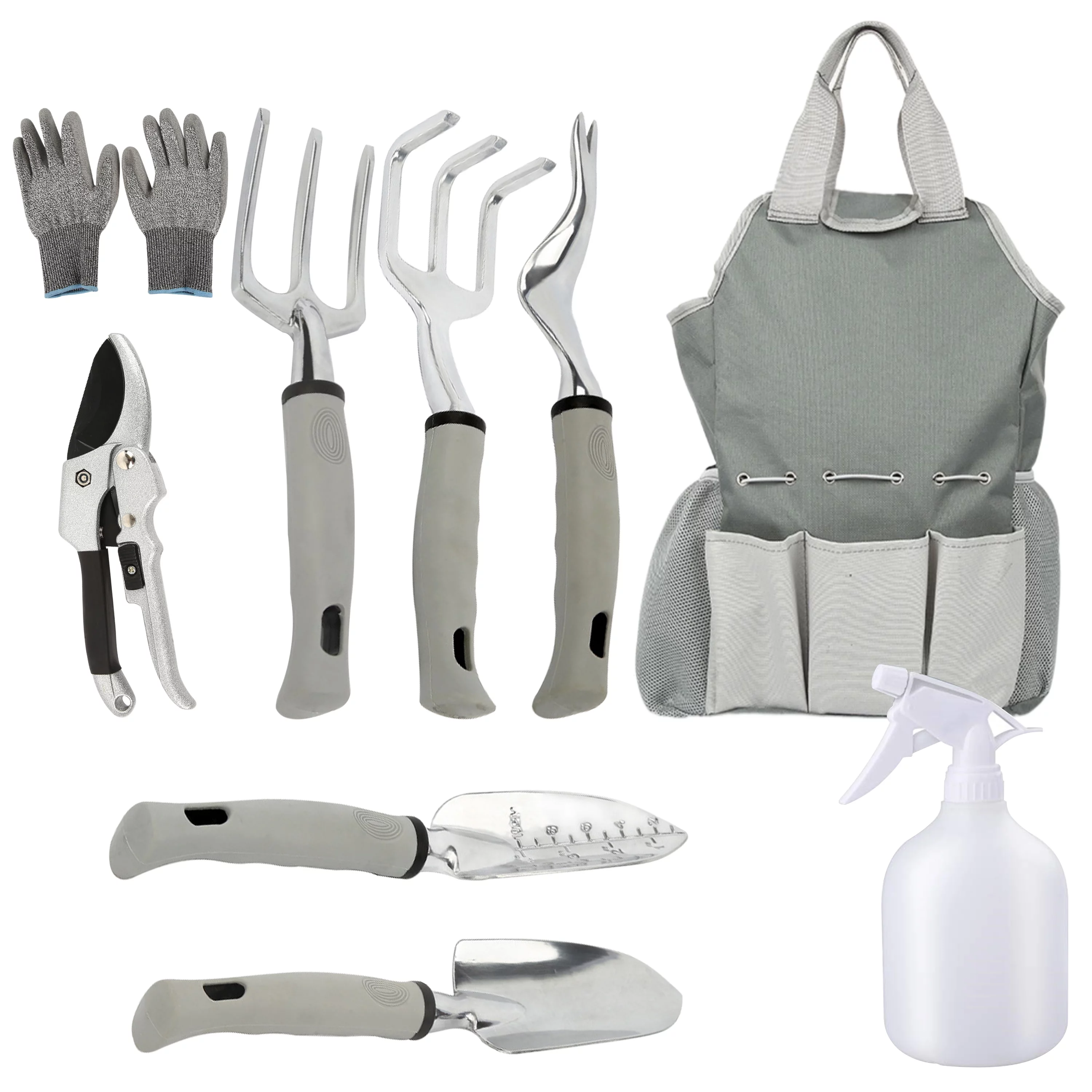 Ltrototea Garden Tool Kit, Aluminum Alloy Gardening Hand Tools with Storage Tote Bag,Heavy Duty Garden Tool Set for Women and Men