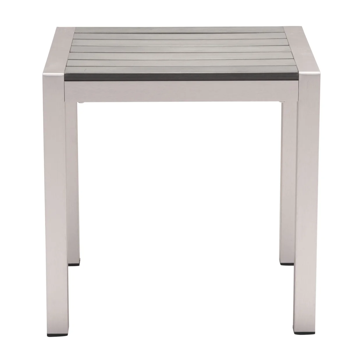 Cosmopolitan Side Table Gray & Silver