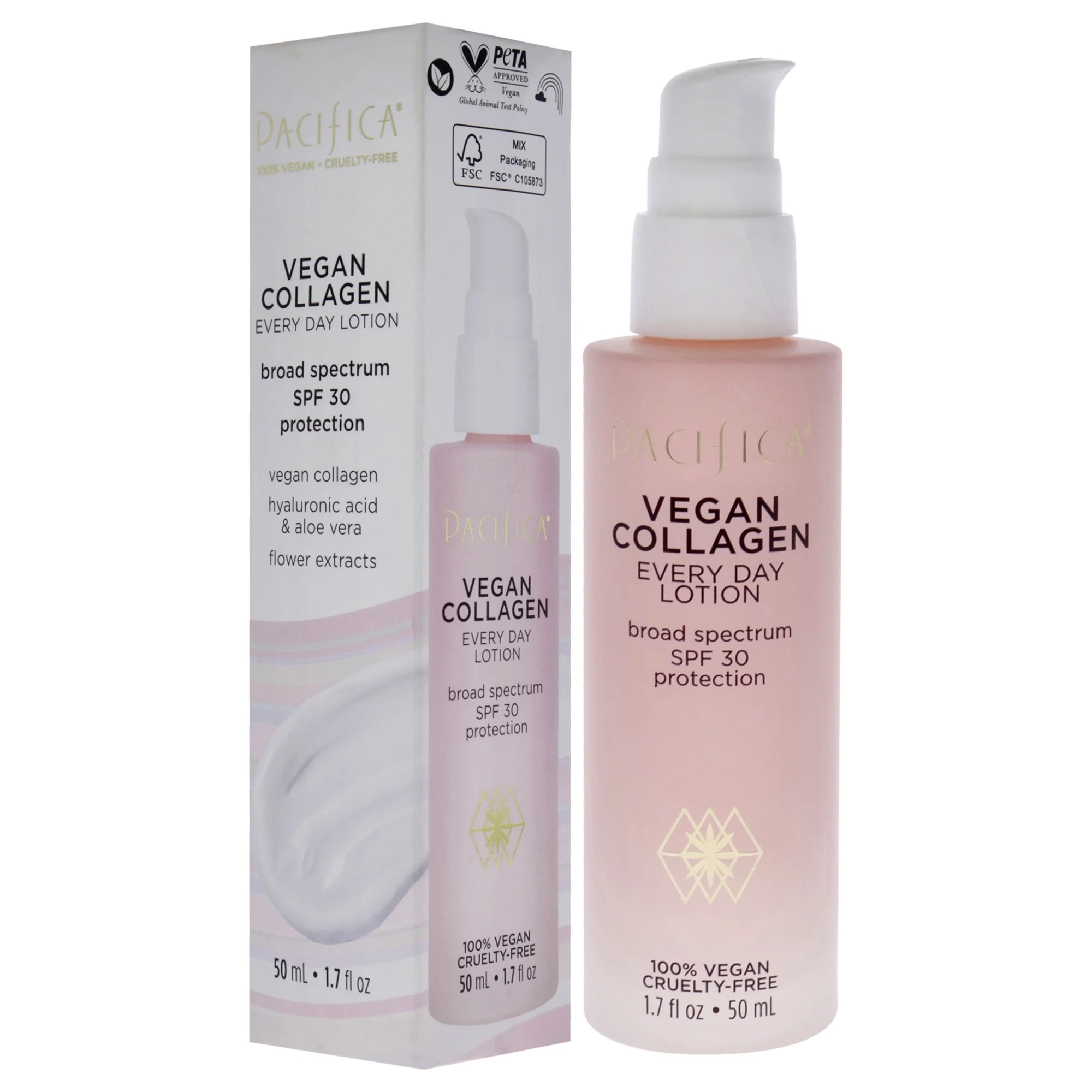 Pacifica Vegan Collagen Every Day Lotion SPF 30 , 1.7 oz Lotion