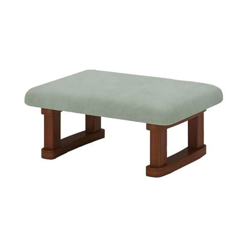 ZAJ Foot Stool Small Footstool Ottoman Morden Foot Stool Under Desk Sofa Footrest Extra Seating Change Shoes Bench w/Wooden U Shaped Legs for Bedroom Extra Seating