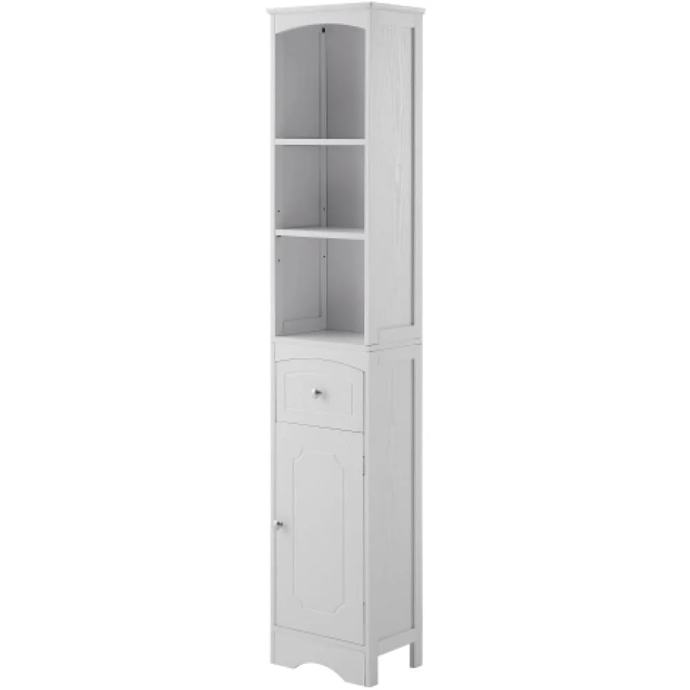Independent Storage Cabinet with Adjustable Shelves and Drawers, Suitable for Storage Areas in Bedrooms, Kitchens, Living Rooms, and Restaurants (Grey)
