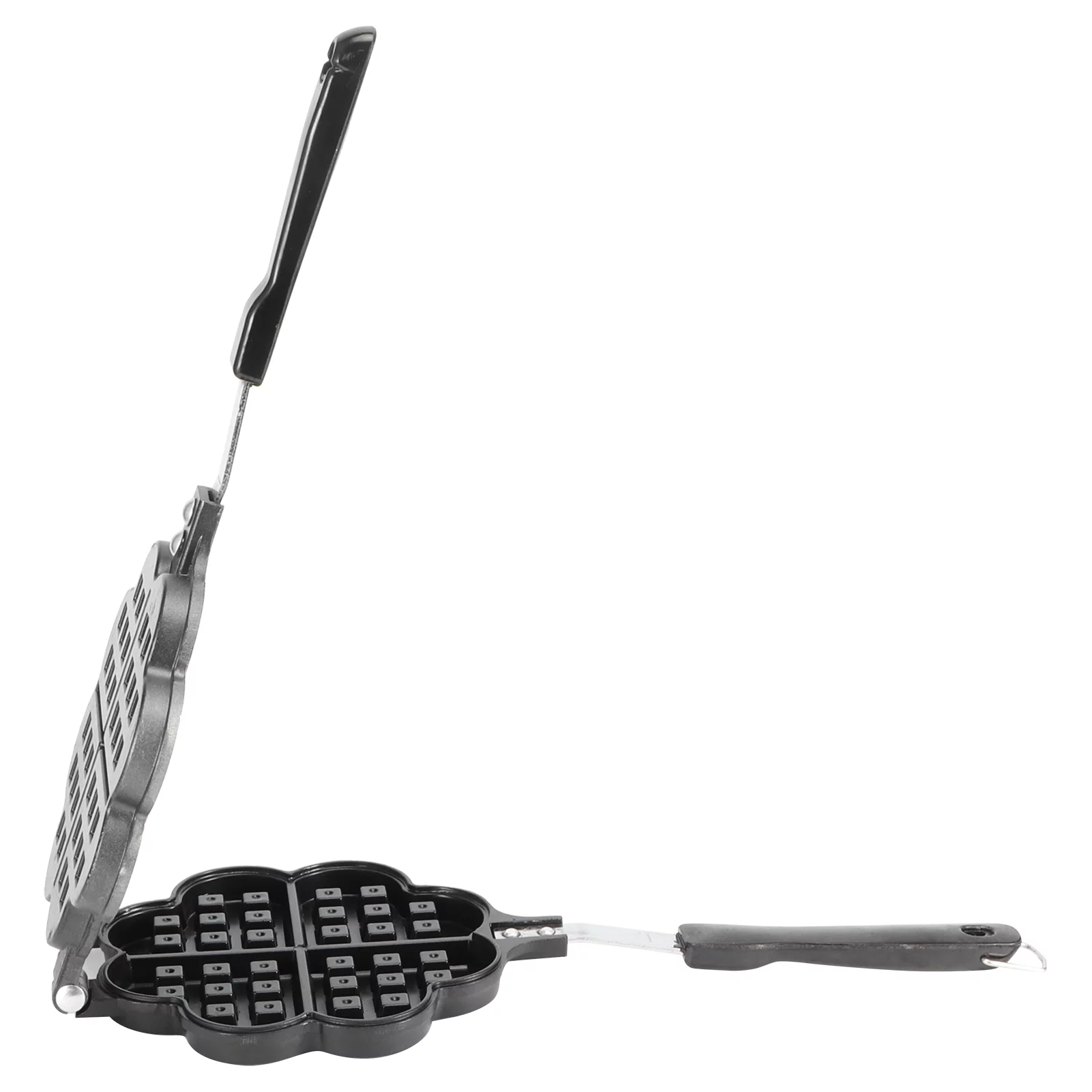 Nikou Waffle Iron - Heart Shape Household Kitchen Gas Non-Stick Waffle Maker Pan Mould Mold Press Plate Baking Tool DIY