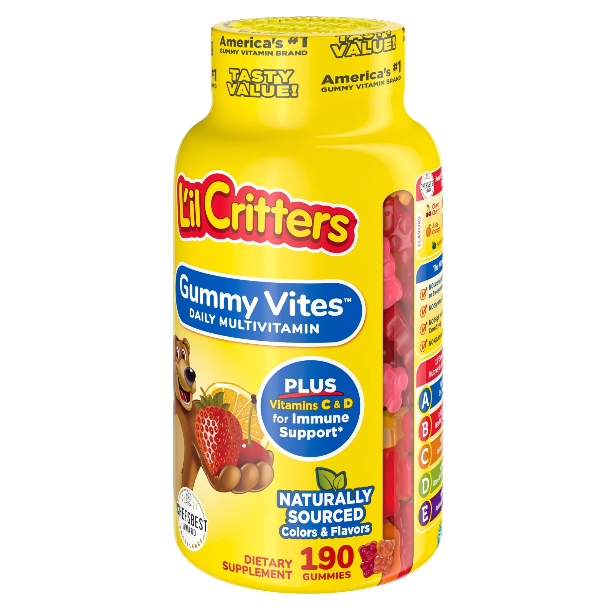 L'il Critters Gummy Vites Daily Kids Gummy multivitamin (Pack of 6)
