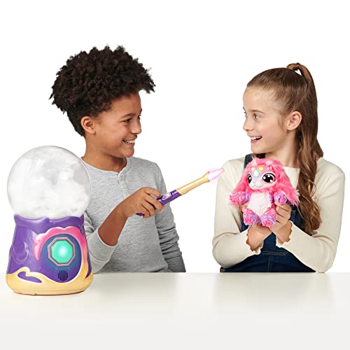 Magic Mixies Magical Misting Crystal Ball with Interactive 8 inch Blue Plush Toy and 80+ Sounds and Reactions