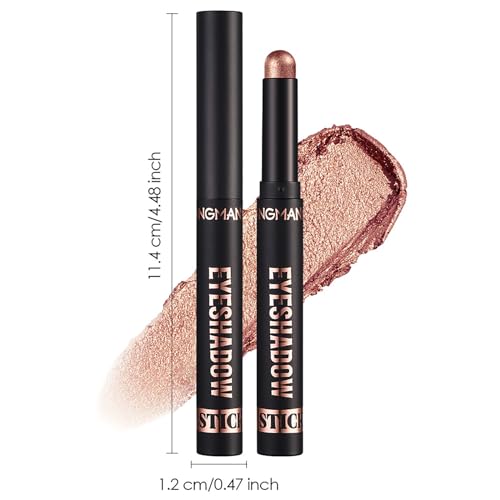 Joyeee Eyeshadow Stick, 8 Colors Waterproof Highlight Eye Shadow Stick, Create Gorgeous Multi-Dimensional Eye Makeup, Long Lasting Cream Contouring Eyeshadow Set