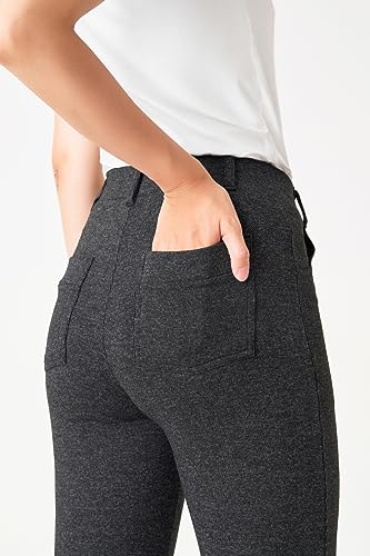 Yogipace,Belt Loops,Women's Petite/Regular/Tall Straight Leg Yoga Dress Pants