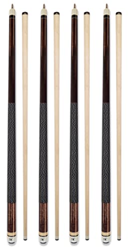 Set of 4 Pool Cues New 58