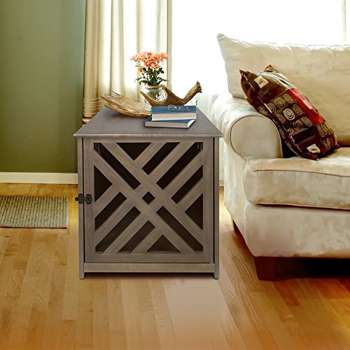Casual Home Wooden Medium Pet Crate, End Table, Espresso