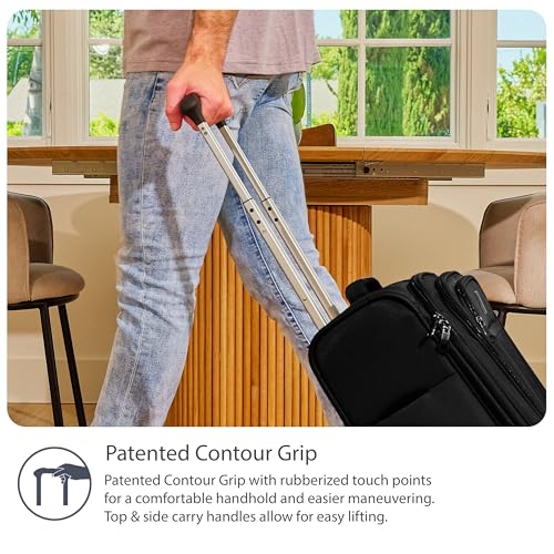 Travelpro Tourlite Softside 2-Piece Set, Expandable Luggage with 4 Spinner Wheels, Lightweight Suitcase, 21